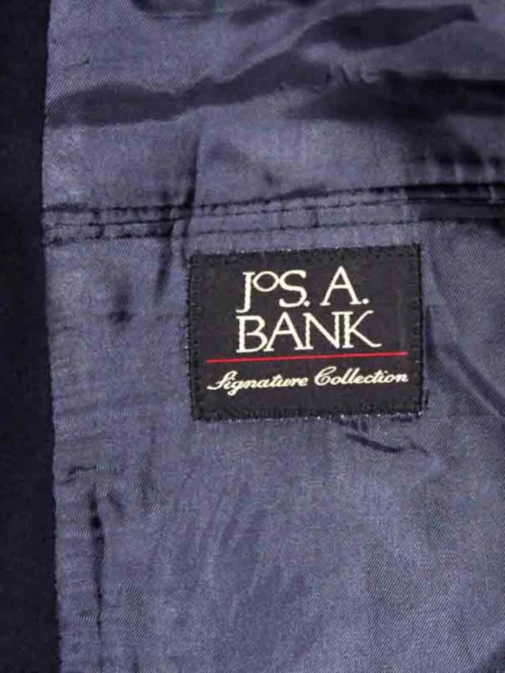 Jos A Bank Cashmere Blazer Sport Coat Navy Blue Men's Size 43R